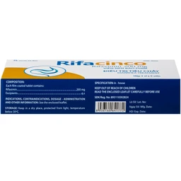 Thuốc Rifacinco 200mg Hà Nam điều trị tiêu chảy du lịch do E. coli không xâm nhập (3 vỉ x 9 viên) 4