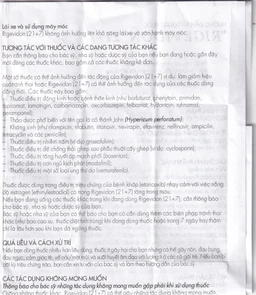 Thuốc Rigevidon 21+7 Gedeon dùng cho tránh thai (3 vỉ x 28 viên) 