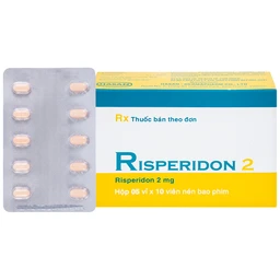 Thuốc Risperidon 2 Hasan điều trị bệnh tâm thần phân liệt (5 vỉ x 10 viên)  1