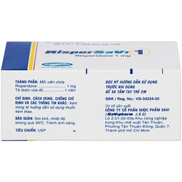 Thuốc Rispersavi 1mg Savi điều trị bệnh tâm thần phân liệt (6 vỉ x 10 viên) 3