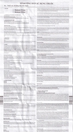 Thuốc Rotacor 10mg Sandoz điều trị tăng cholesterol toàn phần (3 vỉ x 10 viên)