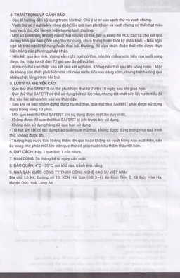 Que thử thai HCG Safefit giúp phát hiện sớm thai kỳ sau 7-10 ngày thụ thai