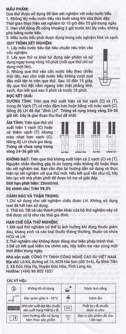 Que thử rụng trứng Safefit test (7 cái) dùng xác định ngày rụng trứng nhanh chóng, đơn giản