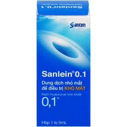 Thuốc nhỏ mắt Sanlein 0.1% Santen hỗ trợ điều trị rối loạn biểu mô kết giác mạc (5ml) 3
