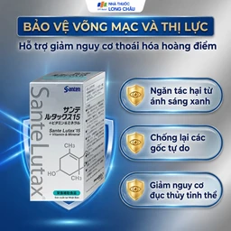 Viên uống Sante Lutax 15+ Vitamin & Mineral - Hỗ trợ bảo vệ mắt khỏi tác hại từ ánh sáng xanh (9 vỉ x 10 viên) 2