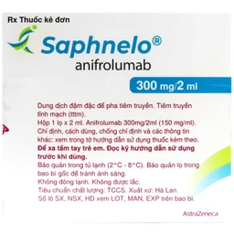 Dung dịch tiêm truyền Saphnelo 300mg Astrazeneca được chỉ định để điều trị lupus ban đỏ hệ thống (2ml)