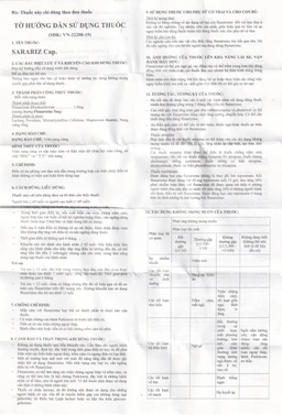 Thuốc Sarariz 5.9mg Kyung Dong điều trị đau nửa đầu, chứng chóng mặt (60 viên)