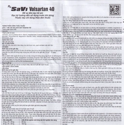 Thuốc SaVi Valsartan 40mg Savipharm điều trị nhồi máu cơ tim, suy tim và tăng huyết áp (3 vỉ x 10 viên)