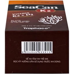 Viên uống giúp xương, răng chắc khỏe Seacan K2 Traphaco (6 vỉ x 10 viên)