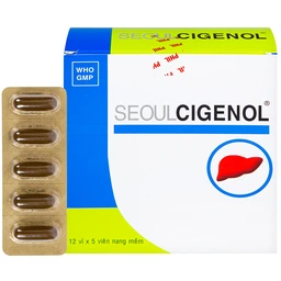 Thuốc SeoulCigenol Phil điều trị hỗ trợ bệnh gan mạn tính, gan nhiễm mỡ (12 vỉ x 5 viên) 1