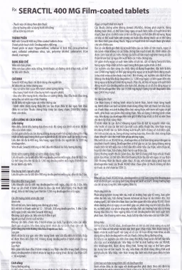 Thuốc Seractil 400mg điều trị viêm xương khớp , đau bụng hành kinh (3 vỉ x 10 viên)