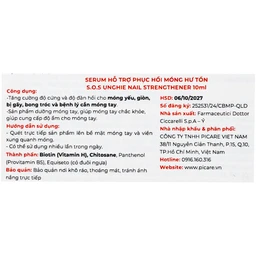 Serum hỗ trợ phục hồi móng hư tổn Dr.Ciccarell S.O.S Unghie 10ml 5