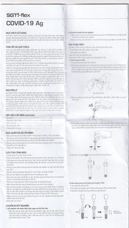 Kit test Covid Sgti-flex - korea khay thử xét nghiệm kháng nguyên Sars Cov-2 (25 kit)