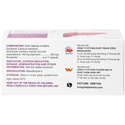 Thuốc Silymax-F Hưng Việt điều trị viêm gan do virus, xơ gan, gan nhiễm mỡ (6 vỉ x 10 viên) 4