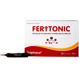 Siro bổ sung sắt Feritonic 40mg Traphaco (2 vỉ x 10 ống)