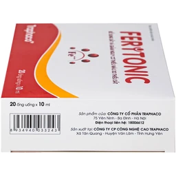 Siro bổ sung sắt Feritonic 40mg Traphaco (2 vỉ x 10 ống)