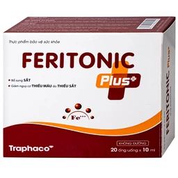 Siro bổ sung sắt Feritonic Plus+ Traphaco (4 vỉ x 5 ống)