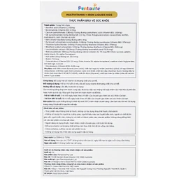Siro bổ sung vitamin, khoáng chất cho trẻ từ 1-12 tuổi Multivitamin + Iron liquids kids Pentavite (200ml) 8