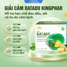 Siro hỗ trợ hạn chế đau đầu sốt ho Datadu Kingphar (4 vỉ x 5 ống x 10ml) 2