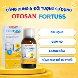 Siro ho Fortuss Otosan 180g hỗ trợ làm dịu cơn ho hiệu quả, bảo vệ niêm mạc 4