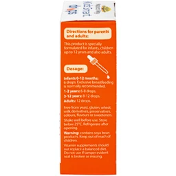 Siro hỗ trợ hấp thu canxi, giúp xương, răng chắc khỏe Nature's Way Kids Smart Drops Vitamin D3+K2 (Hộp 11ml)