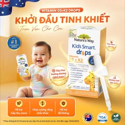 Siro hỗ trợ hấp thu canxi, giúp xương, răng chắc khỏe Nature's Way Kids Smart Drops Vitamin D3+K2 (Hộp 11ml) 2