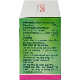 Siro HoAstex OPC điều trị ho, giảm ho trong viêm họng, viêm phế quản (30 gói x 5ml)