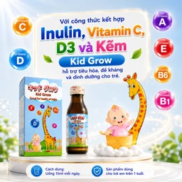 Siro bổ sung chất xơ, tăng cường sức đề kháng cho trẻ KID GROW Kenko (100ml) 2