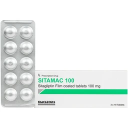 Thuốc Sitamac 100mg Macleods điều trị tiểu đường (3 vỉ x 10 viên) 1