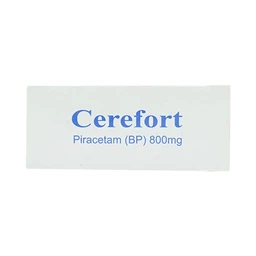 Thuốc Cerefort 800mg Unipharma điều trị chứng chóng mặt, suy giảm trí nhớ (3 vỉ x 10 viên)