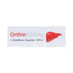 Viên nang cứng Orthin 500mg Mediplantex điều trị hội chứng tăng amoniac (3 vỉ x 10 viên)