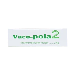 Thuốc Vaco-pola2 Vacopharm điều trị sổ mũi dị ứng, viêm mũi (2 vỉ x 15 viên)