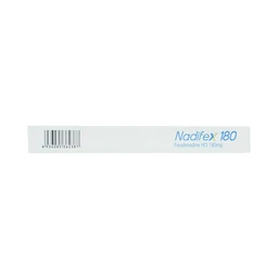 Viên nén Nadifex 180 USP giảm viêm mũi dị ứng, hắt hơi, chảy mũi (1 vỉ x 10 viên)