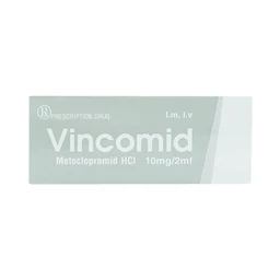 Thuốc tiêm Vincomid 10mg/2ml Vinphaco dự phòng nôn và buồn nôn hậu phẫu, do xạ trị (2 vỉ x 5 ống x 2ml)