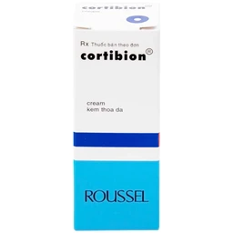 Kem thoa da Cortibion Roussel điều trị chàm, vết côn trùng cắn, viêm da tiếp xúc, viêm da dị ứng (8g)