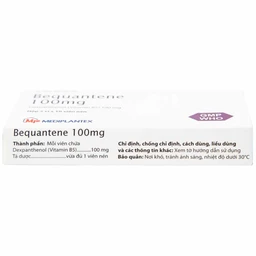 Thuốc Bequantene 100mg Mediplantex điều trị chứng rụng tóc lan tỏa (2 vỉ x 10 viên)