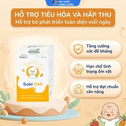 Bột hòa tan giúp ăn ngon miệng, tăng cường tiêu hóa, cải thiện tình trạng biếng ăn Soki Deli (18 gói x 4g) 4