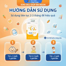 Bột hòa tan giúp ăn ngon miệng, tăng cường tiêu hóa, cải thiện tình trạng biếng ăn Soki Deli (18 gói x 4g) 5