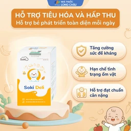 Bột hòa tan giúp ăn ngon miệng, tăng cường tiêu hóa, cải thiện tình trạng biếng ăn Soki Deli (18 gói x 4g) 4
