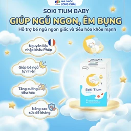 Bột hòa tan hỗ trợ trẻ giảm quấy khóc, giúp trẻ ngủ ngon, tăng cường tiêu hóa Soki Tium Baby (12 gói x 3g) 2