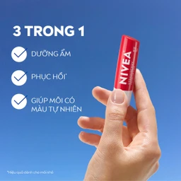 Son môi dưỡng ẩm Nivea Strawberry Shine 4.8g 4