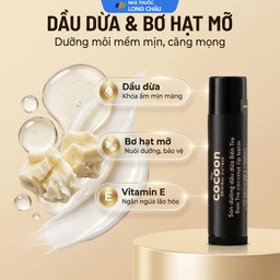 Son dưỡng dầu dừa Bến Tre Cocoon làm mềm môi, dưỡng ẩm (5g) 3