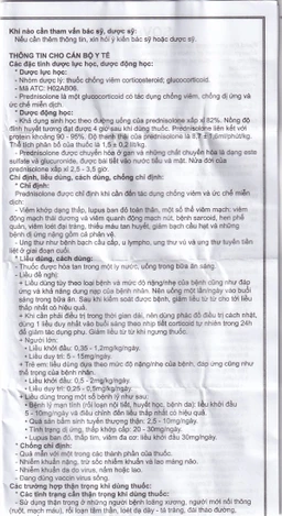 Viên sủi Sovepred Mekophar điều trị viêm khớp dạng thấp, lupus ban đỏ toàn thân (30 viên) 
