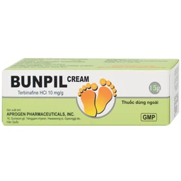 Kem bôi ngoài da Bunpil 10mg Aprogen điều trị nấm da, lang ben (15g)