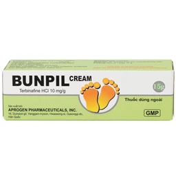 Kem bôi ngoài da Bunpil 10mg Aprogen điều trị nấm da, lang ben (15g)
