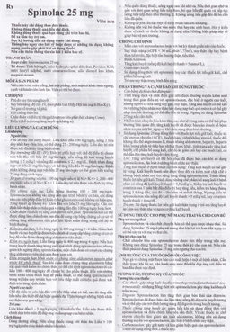 Thuốc Spinolac 25mg Hasan điều trị phù do tim sung huyết (10 vỉ x 10 viên) 