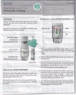 Bình xịt Spiriva Respimat Boehringer điều trị viêm phế quản mạn (30 liều)