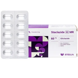 Thuốc Staclazide 60 MR Stella điều trị đái tháo đường típ 2 (6 vỉ x 10 viên) 1