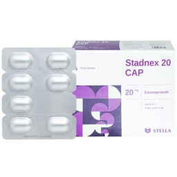 Thuốc Stadnex 20 CAP Stella điều trị trào ngược dạ dày, thực quản (4 vỉ x 7 viên)