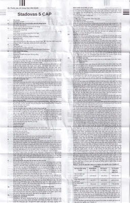 Thuốc Stadovas 5 CAP Stella điều trị tăng huyết áp, đau thắt ngực mạn tính ổn định (3 vỉ x 10 viên)